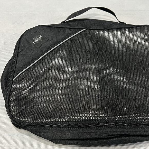 Eagle Creek Packing Cube 15x10x3 Dual Compartment Black Gray - Picture 2 of 7